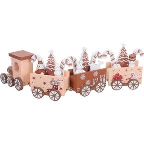 Christmas Mini Wooden Train Tabletop Figurine for Collectors Holiday in Kuwait