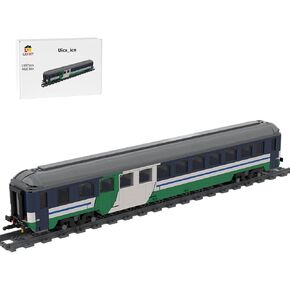 1157PCS Building Block Sleeper Train MOC XMPR Night Livery Railway Model in Kuwait