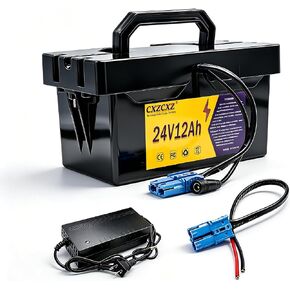 24V12Ah Battery for Ride-On Toy & Cars,24V Battery with Longer Lasting and Lighter Than Lead-Acid,Compatible with Power Wheels, Dynacraft Realtree UTV(Size: 8.5×4.2×4.5 inches) in Kuwait