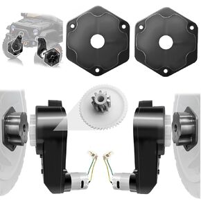 2Pack 24V RS555 40000RPM Fast Drive Motor Gearbox for Power Wheels Motor Upgrade,12V&18V&20V&24V High Speed Motors Gearbox Conversion Kit for Kids Ride on Toys Car Replacement Parts,Free Coupler in Kuwait
