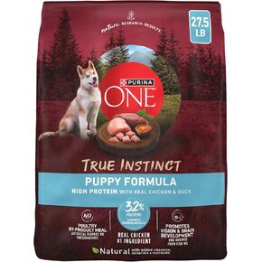 Purina ONE True Instinct High Protein Puppy Food Chicken & Duck, 7.4 lb Bag in Kuwait