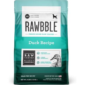 BIXBI Rawbble Freeze-Dried Raw Coated Dog Food, Chicken – Fresh Meat, No Meat Meals, Grain-Free – USA Made, 4 lbs in Kuwait