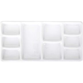VanEnjoy White Square Ceramic Artist Paint Palette,Porcelain Watercolor Palette,Ceramic Mixing Tray for Watercolor Gouache Painting in Kuwait