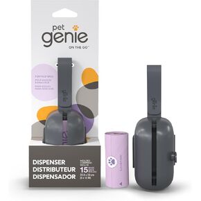 Pet Genie, Dog Poop Bags Rolls Scented, Extra Strong & Leak-Proof for Dogs, Lavender Scented, Easy Tear Pet Waste Bags, Made from 65% Recycled Plastic, 16 Rolls (240 Count) in Kuwait