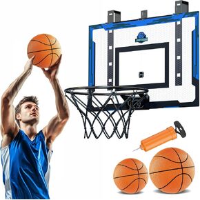 24" x 16" Indoor Large Basketball Hoop Toy - Upgraded Adjustable Height Basketball Hoop Over The Door with Complete Accessories, Basketball Toys Christmas Birthday Gifts for Kids & Adults in Kuwait