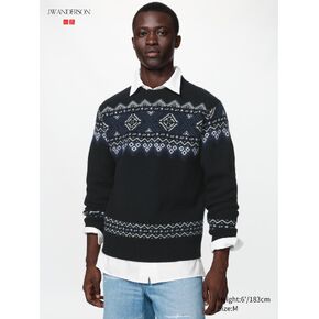 Uniqlo Lambswool Fair Isle Sweater in Kuwait