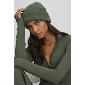 Alo Yoga Notable Beanie - Bamboo Green - Bamboo Green / One Size in Kuwait