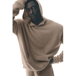 Alo Yoga Waffle Chenille Edition Hoodie - Gravel in Kuwait