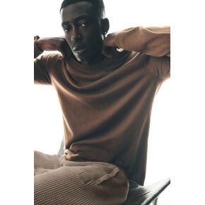 Alo Yoga Cashmere Blend Ever Soft Long Sleeve Crew - Java Brown in Kuwait
