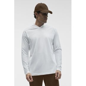 Alo Yoga ALO Vapor Long Sleeve Hoodie - White in Kuwait