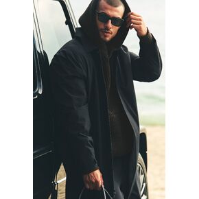 Alo Yoga Alpha Shell Long Coat - Black in Kuwait