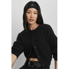 Alo Yoga Cashmere Wool Harmony Cardigan - Black in Kuwait