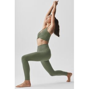 Alo Yoga 7/8 High-Waist Airbrush Legging - Bamboo Green in Kuwait