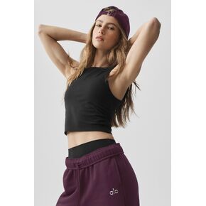 Alo Yoga ALO Softsculpt Entice Bra Tank - Black in Kuwait
