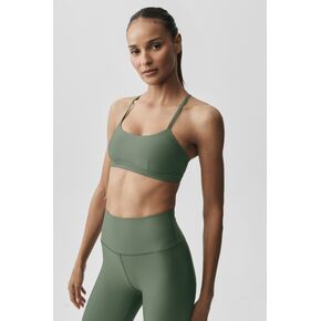 Alo Yoga Airlift Intrigue Bra - Bamboo Green in Kuwait