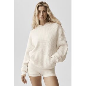 Alo Yoga Waffle Chenille Edition Hoodie - Ivory in Kuwait