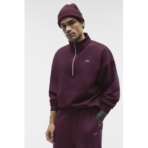Alo Yoga Accolade 1/4 Zip Pullover - Rich Bordeaux in Kuwait
