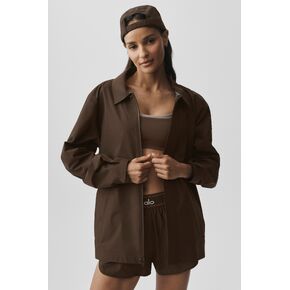 Alo Yoga Alpha Shell Overshirt - Espresso in Kuwait