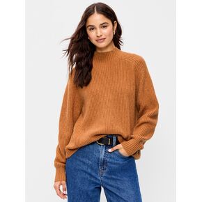 Old Navy SoSoft Mock-Neck Shaker Sweater - Soft Bronze in Kuwait