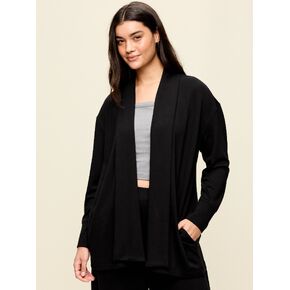 Old Navy Bounce Lite Open-Front Wrap - Black Jack in Kuwait