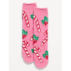 Old Navy Cozy Crew Socks for Women - Checkered Candy Canes (Match the Fam!) in Kuwait