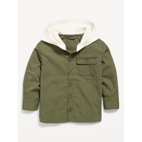 Old Navy Long-Sleeve Hooded Flannel Shirt for Toddler Boys - Alpine Tundra in Kuwait