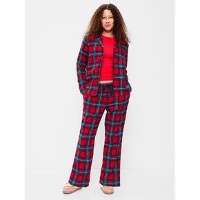 Old Navy Flannel Pajama Pant Set for Women - Red Plaid (Match the Fam!) in Kuwait