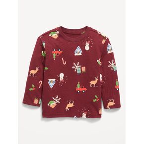 Old Navy Printed Long-Sleeve Unisex T-Shirt for Toddler - Holiday Era in Kuwait