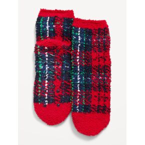 Old Navy Cozy Socks for Kids - Red Plaid (Match the Fam!) in Kuwait