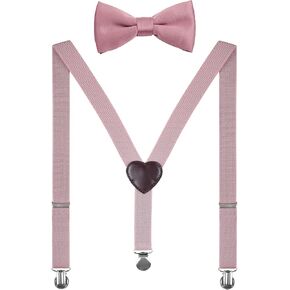 Men's Boys' Suspenders and Bow Tie Set Adjustable in Kuwait