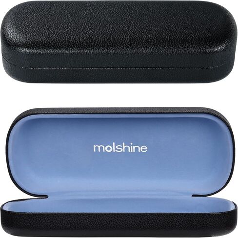 molshine Bling Hard Shell Glasses Case,Portable Sparkling Shiny Eyeglass Case for Men Women Girl Travel Study Work in Kuwait