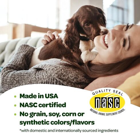 Probiotic Chews for Dogs Gut Health | Tasty Pre and Probiotics for Dogs Digestive Health with Pumpkin Dog Probiotics and Digestive Enzymes | NASC Certified & Made in The USA | 60 Chews in Kuwait