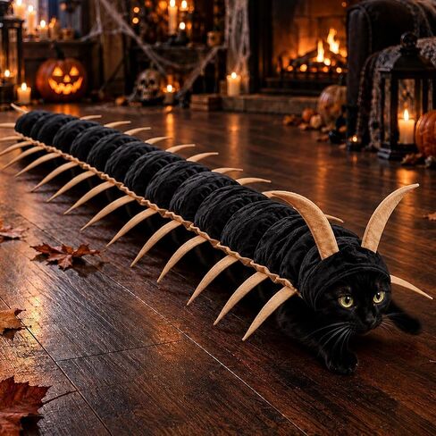 2027 Centipede Cat Costume, 50'' 3D Halloween Pet Cosplay Outfit for Cats in Kuwait