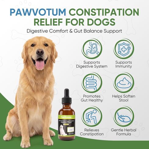 Probiotics for Dogs, Dog Constipation Relief, 2 Fl Oz in Kuwait