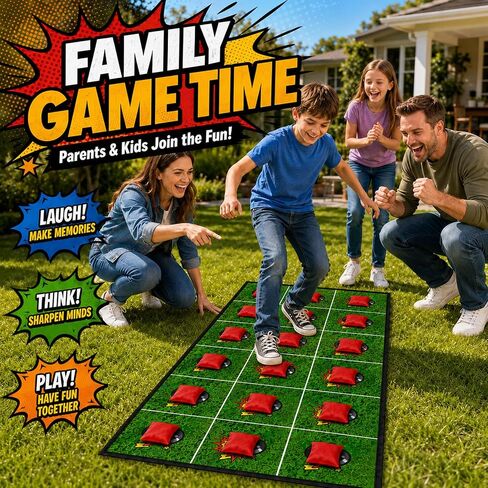 Minefield Party Game Mat - Memory Maze Outdoor Games for Kids Ages 6+ in Kuwait