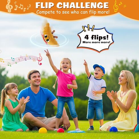 Croissant Hot Potato Game – Flip & Pass Interactive Family Toy, Hilarious Party Games for Kids Ages 3, 4-8+, Indoor/Outdoor Toys, 3 4 5 6 7 8 Year Old Girl & Boy Birthday Gift, Travel & Floor Fun in Saudi Arabia
