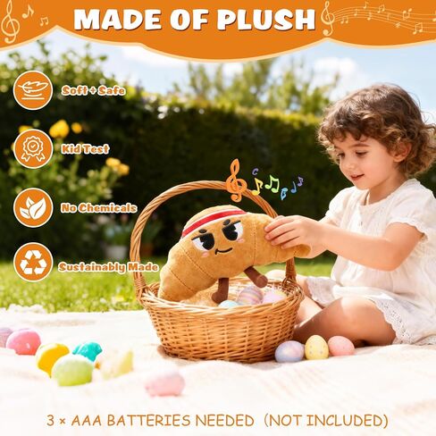 Croissant Hot Potato Game – Flip & Pass Interactive Family Toy, Hilarious Party Games for Kids Ages 3, 4-8+, Indoor/Outdoor Toys, 3 4 5 6 7 8 Year Old Girl & Boy Birthday Gift, Travel & Floor Fun in Saudi Arabia