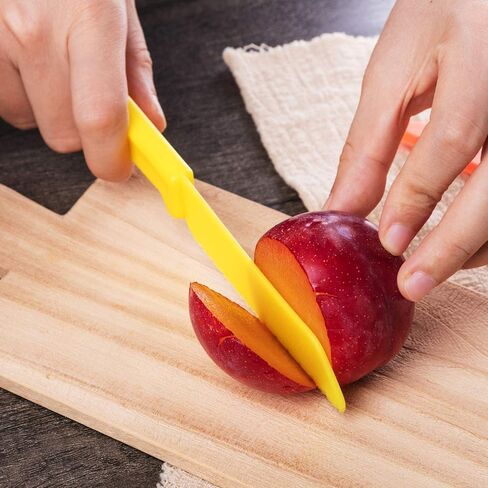 JOVITEC 10 Pcs Kid Knife Plastic Kids Safe Knives for Real Cooking in Kuwait