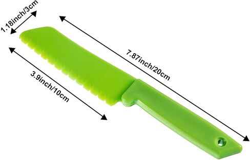 JOVITEC 10 Pcs Kid Knife Plastic Kids Safe Knives for Real Cooking in Kuwait