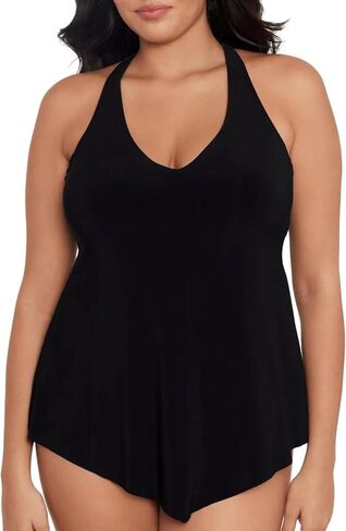 MagicSuit Women's Swimwear DD-Cup Solid Taylor Underwire Bra Removable Soft Cup Tankini Top in Kuwait