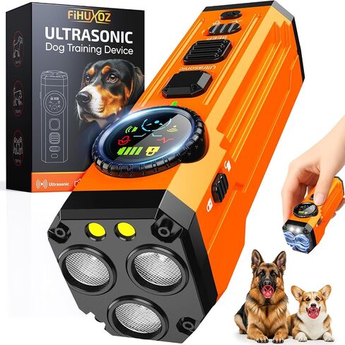 Dog Bark Deterrent Devices, 2025 Upgraded 3X Sonic Emitters Anti Barking Device for Own Or Neighbor's Dog, Safe & Effective Portable Ultrasonic Dog Bark Shield Rechargeable Dog Barking Silencer in Kuwait