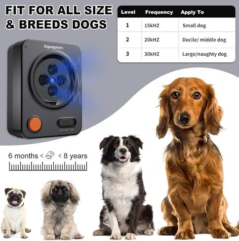 Anti Barking Devices, Ultrasonic Barking Deterrent Devices with 3 Frequency Modes & 33FT, Waterproof Rechargeable Dog Bark Box Stop Barking Devices for Indoor Outdoor – No App Needed, Instant Use in Kuwait