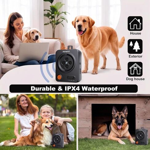 Anti Barking Devices, Ultrasonic Barking Deterrent Devices with 3 Frequency Modes & 33FT, Waterproof Rechargeable Dog Bark Box Stop Barking Devices for Indoor Outdoor – No App Needed, Instant Use in Kuwait