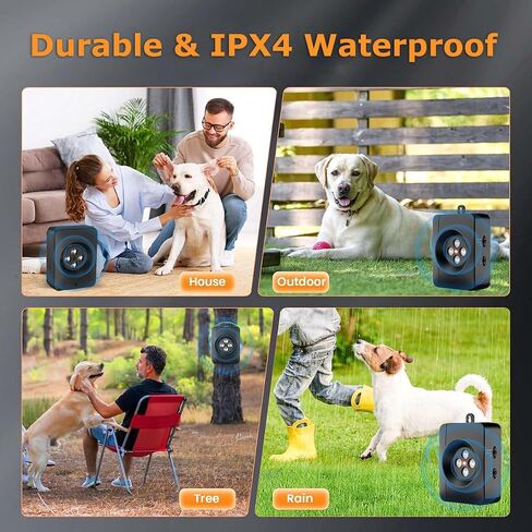 Zigzagmars Anti Barking Devices,Ultrasonic Anti Barking Device,3 Level Bark Box Anti Bark Device,Rechargeable Ultrasonic Dog Barking Deterren Barking Dog Silencer,for Small Medium Large Dogs in Kuwait