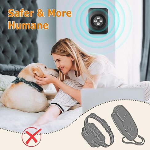 Zigzagmars Anti Barking Devices,Ultrasonic Anti Barking Device,3 Level Bark Box Anti Bark Device,Rechargeable Ultrasonic Dog Barking Deterren Barking Dog Silencer,for Small Medium Large Dogs in Kuwait