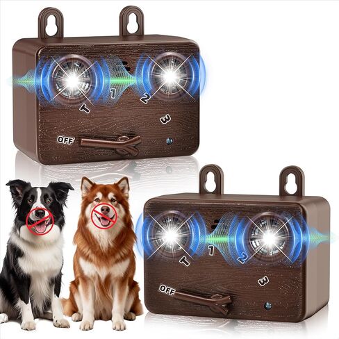 2-Pack Anti Barking Device for Dogs, Bark Deterrent Device with 3 Modes in Kuwait
