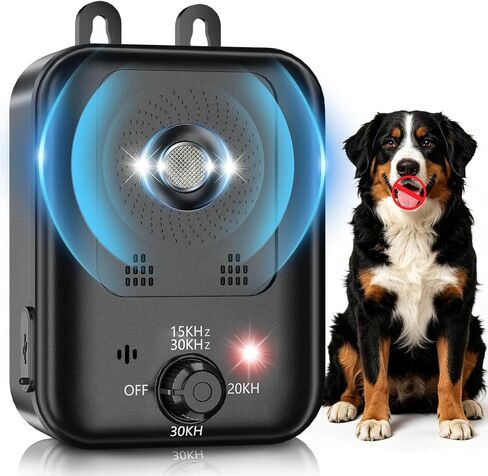 Outdoor Ultrasonic Anti Barking Device, 15/20/30KHz Adjustable Bark Deterrent in Kuwait