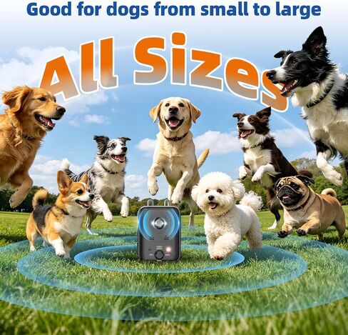 Outdoor Ultrasonic Anti Barking Device, 15/20/30KHz Adjustable Bark Deterrent in Kuwait