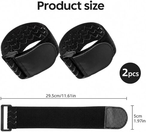 Grevosea 2 PCS Cowboy Boot Straps, 2x12inch Adjustable Elastic Cinch Straps in Kuwait