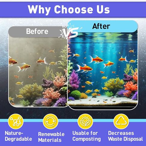 8PCS Medium Aquarium EcoRenew Filter Cartridges Compatible with Aqueon in Saudi Arabia